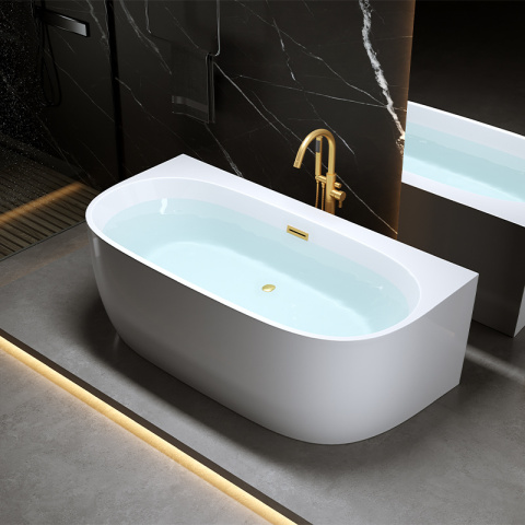 WANNA WOLNOSTOJĄCA PRZYŚCIENNA NORA 526D BIAŁA PRZELEW ZŁOTY